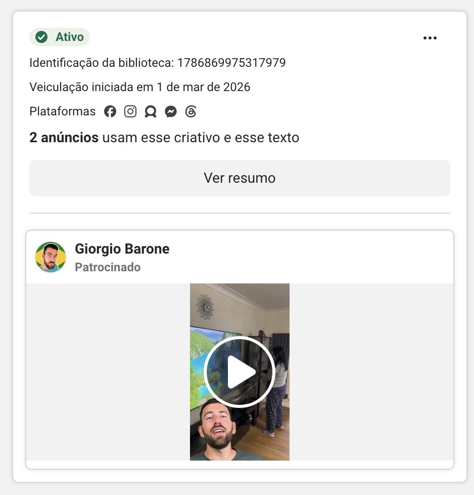 Anúncio PromoZone — vídeo UGC na sala